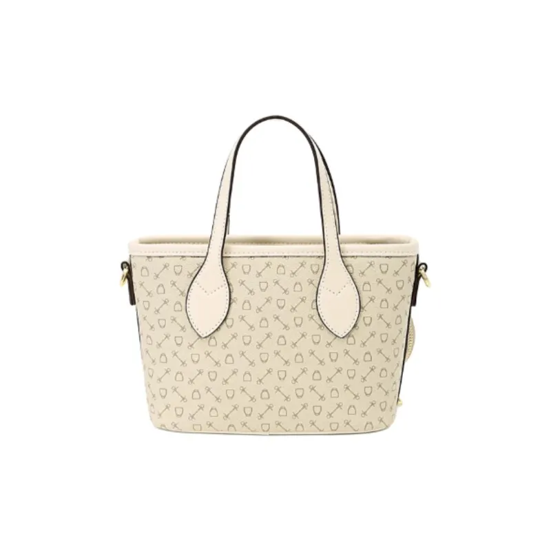 Why Artificial Leather Shoulder Bag, Crossbody Bag, Handbag Trumpets Women's Apricot With Beige/Coffee-4