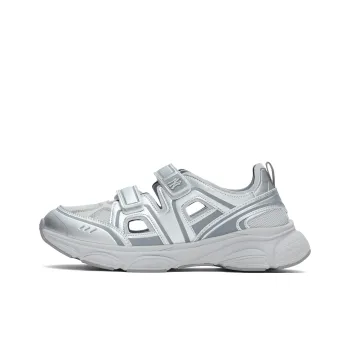 MLB New York Yankees Low Top Casual Shoes Unisex Silver White
