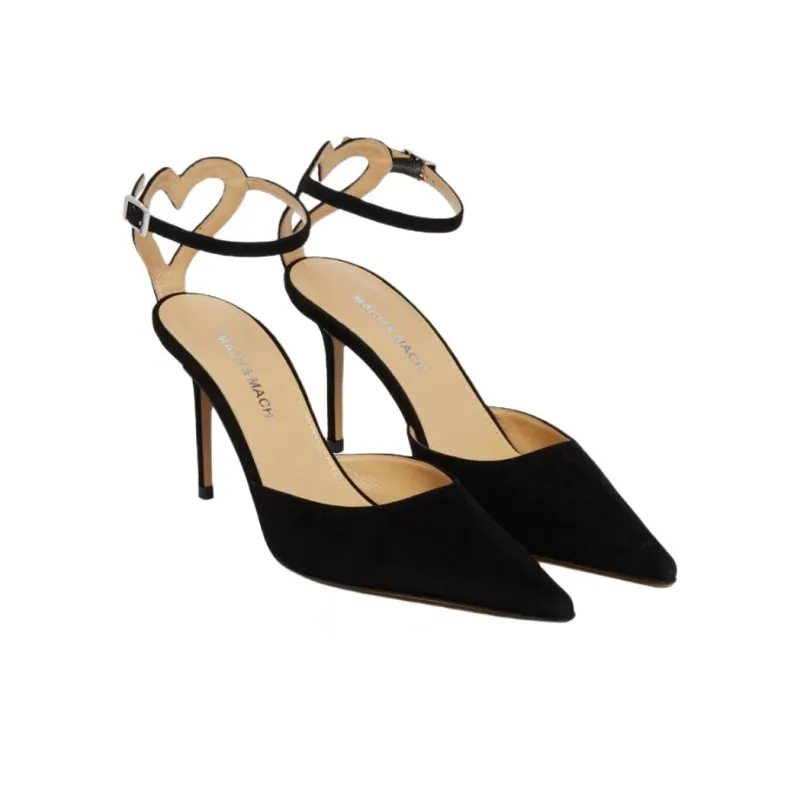 MACH & MACH Slim Heel High Heels 8.5cm Women's Black-2