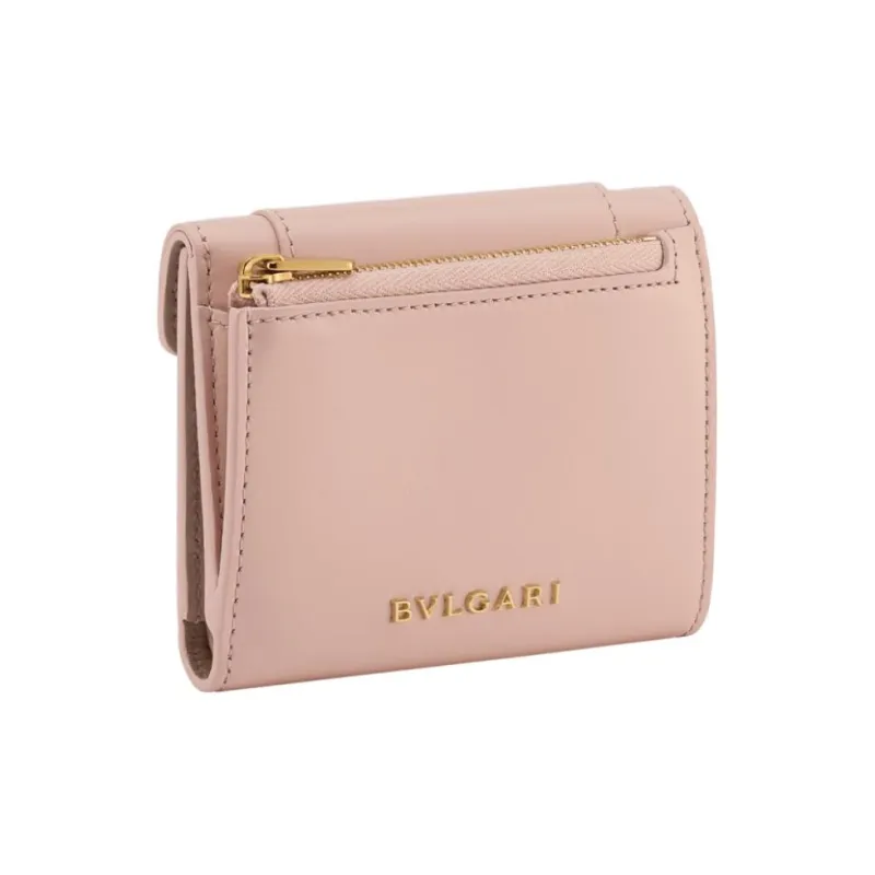 BVLGARI Serpenti Forever Calfskin Wallet Women's Pink-1