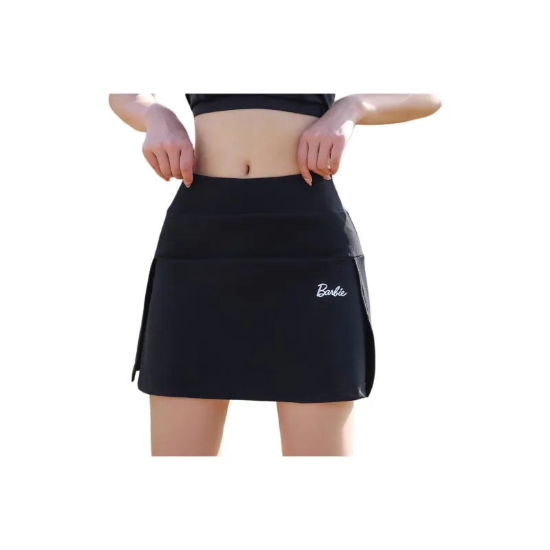 Barbie Yoga Skirts Women's Black[Lining With Pocket]-0