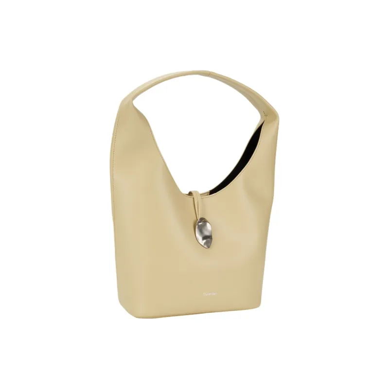 CALVIN KLEIN Synthetic Material Basket Bag Handbag Medium Size Women's Parsley Color-3