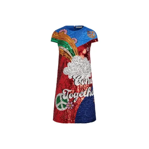 ALICE+OLIVIA x THE BEATLES Short Sleeved Dress Women's