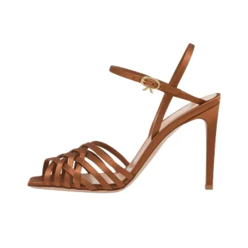 GIANVITO ROSSI Kerry One Strap Sandals 9.5cm Women's Brown