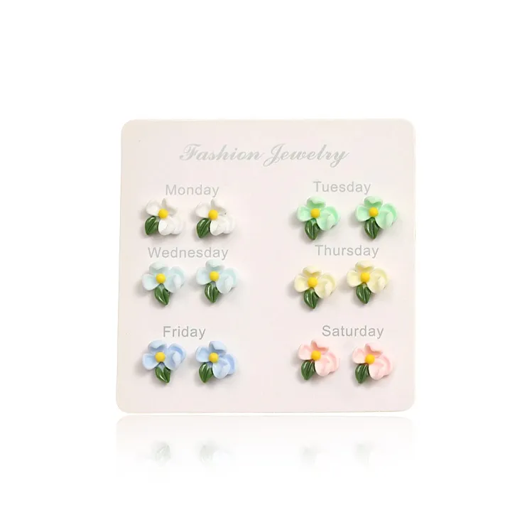 Inkopper Resin Stud Earrings Women's-4