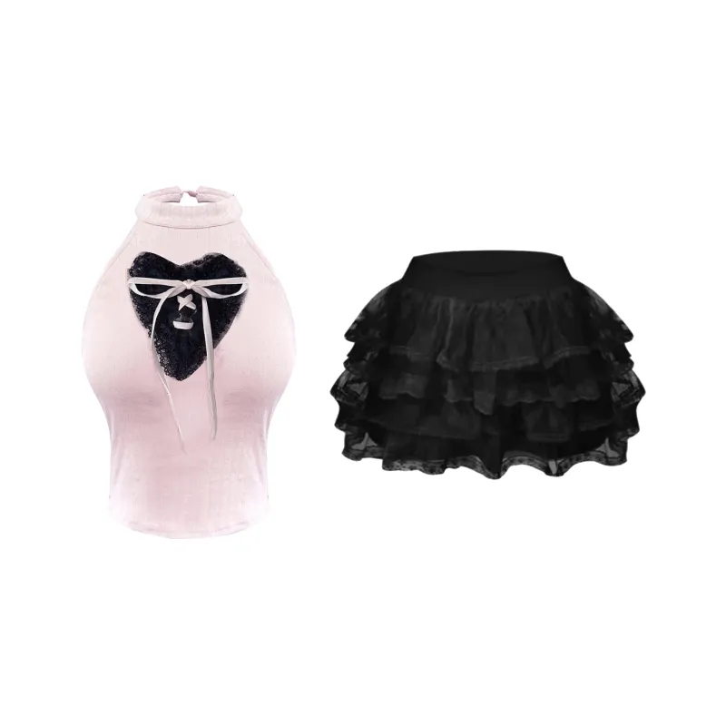 Udon House Two Piece Skirt Sets Women's-0
