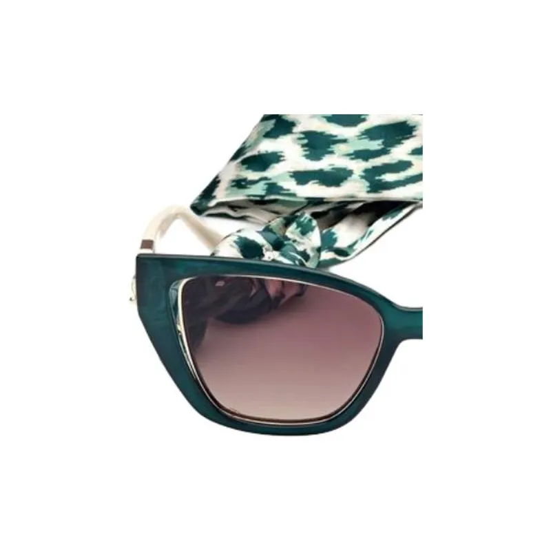 GUESS Injection Cat Eye Sunglasses Unisex Green-1