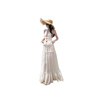 Dior Beauty Long Skirt Women's White