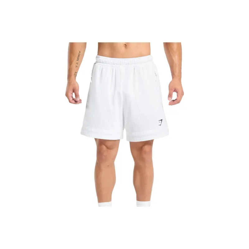 GYMSHARK Sports Shorts Men's White-0