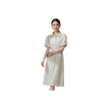 Hang Yi Court Short Sleeved Dress Women's