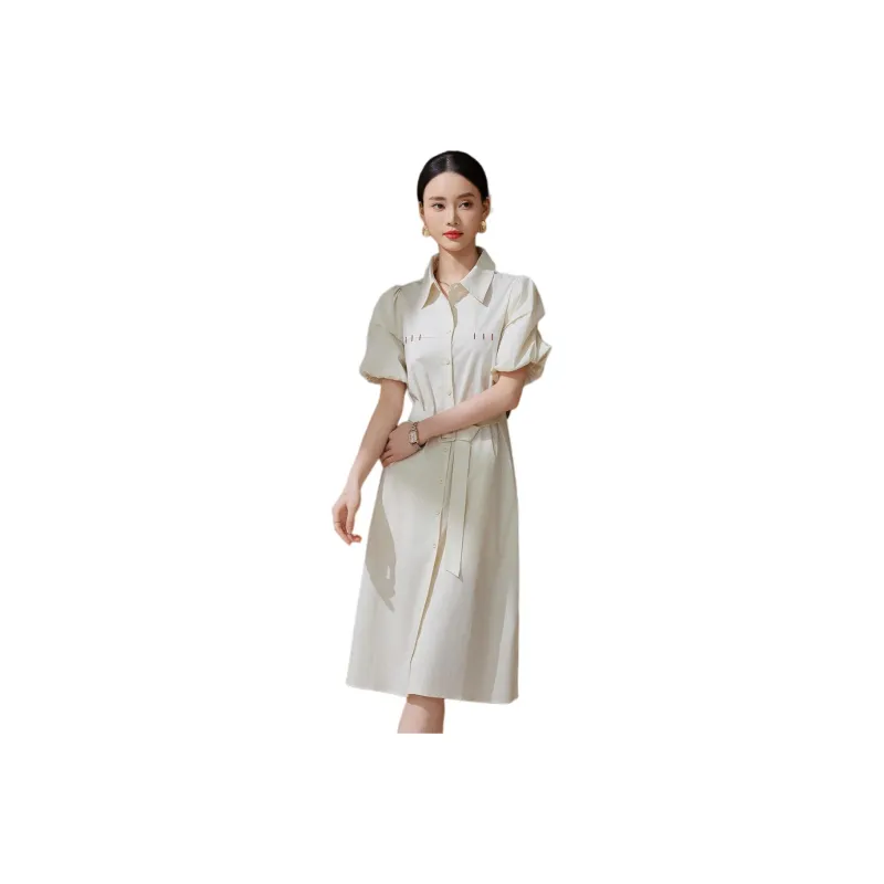 Hang Yi Court Short Sleeved Dress Women's-0