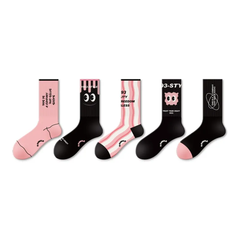 Gentle Welcome Mid Calf Socks Women's 5 Pack-3