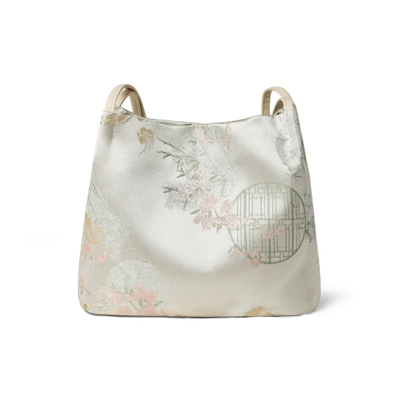 PT'SON Fabric Underarm Shoulder Bag, Handbag, Tote Bag Regular Women's Beige-6