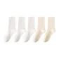 Hyaluronic Acid Mint Socks[Cream White 3 Pack+Cream Yellow 2 Pack](Shopping Bag Included)