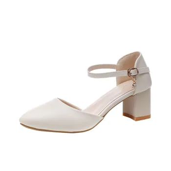 Medd Chunky Heel High Heels Women's Beige