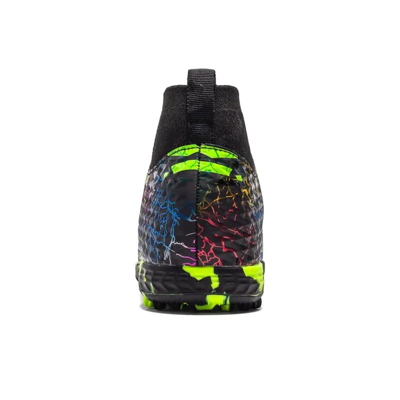 Sportful Soccer Shoes Men Low Top Daytime Blue Broken Studs/Black Neon Green Turf/Blue Neon Green Turf-6