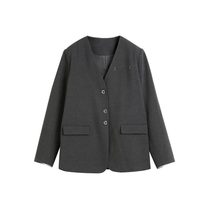 Hang Yi Court Business Suit Women's Dark Gray-1