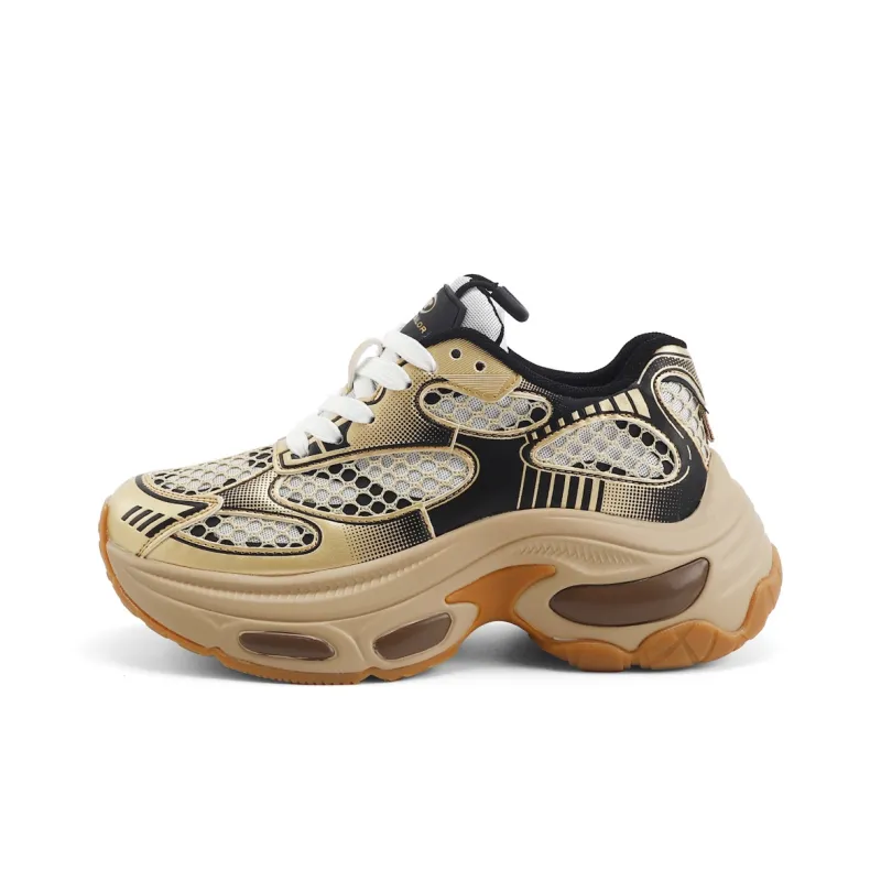 TOM TAILOR Height Increasing, Breathable, Lightweight Low Top Chunky Sneakers Women's-5