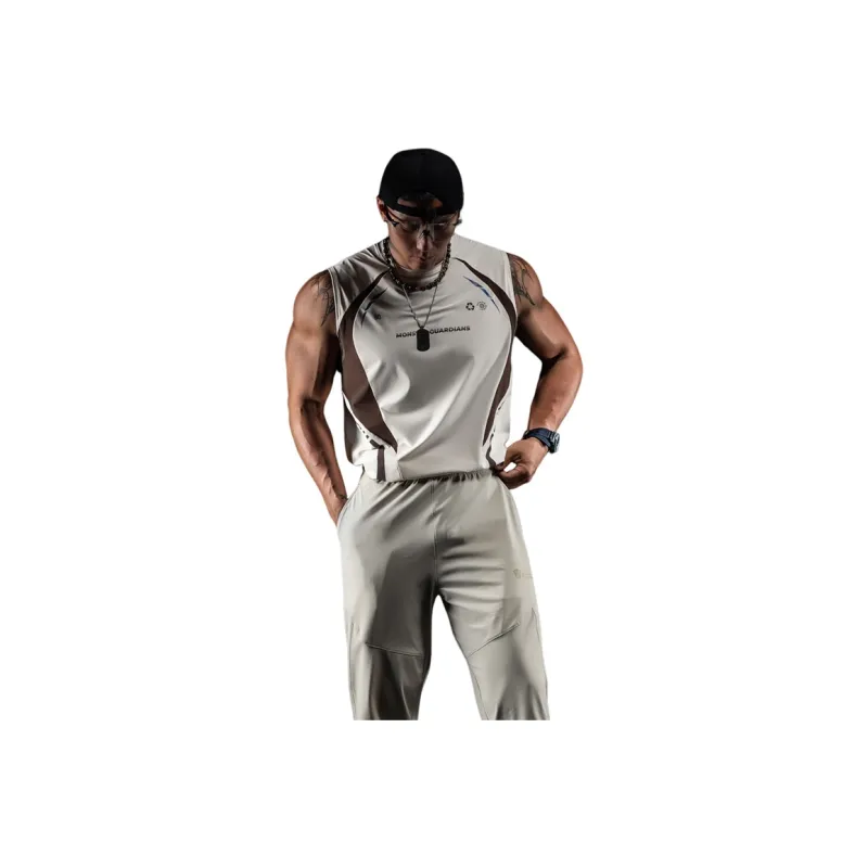 Monster Guardians Tank Top Men's Beige-0