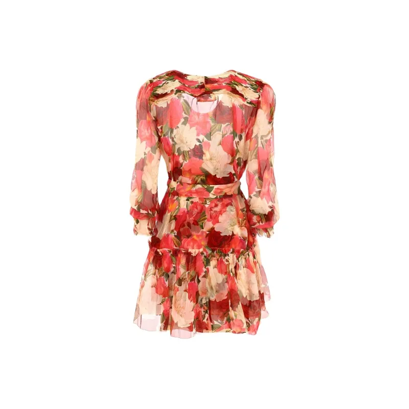 Zimmermann Short Sleeved Dresses Women's Red-1