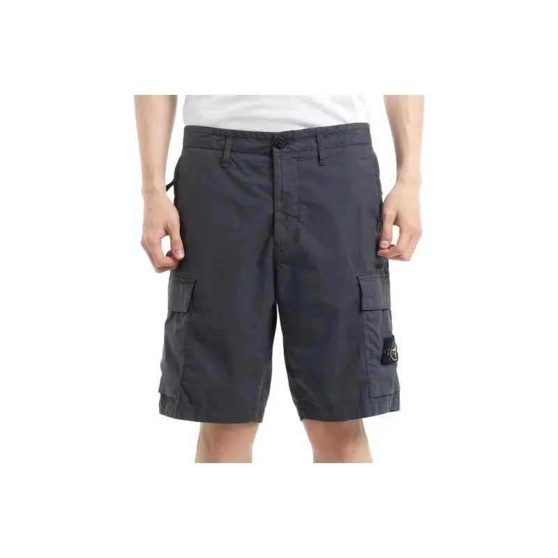 STONE ISLAND Cargo Shorts Men's Charcoal Gray-0
