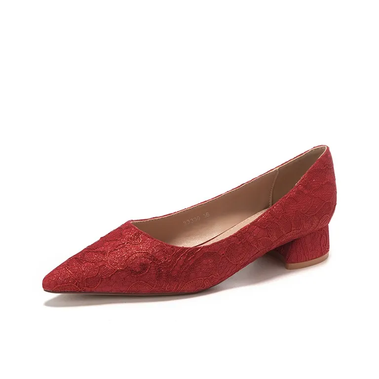 QITUMAUL Chunky Heel High Heels Women's-6
