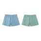 Light green, grey-blue