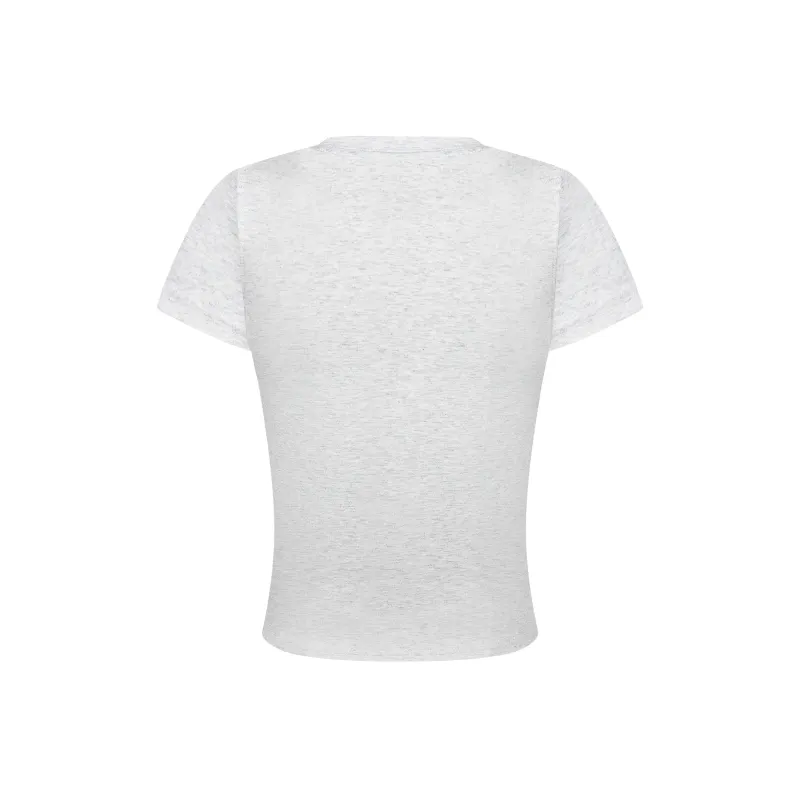 YINLEI Set in Sleeve T Shirt Women's-3