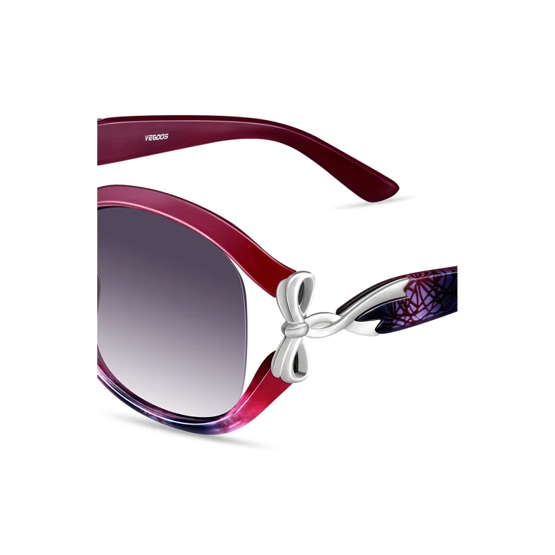VEGOOS PC Round Sunglasses Women's-1