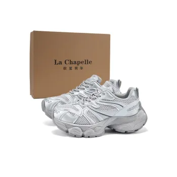 La Chapelle Abrasion Resistant Low Top Chunky Sneakers Women's Silver