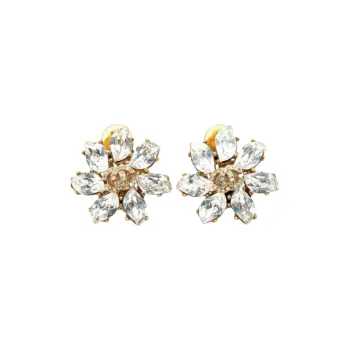 CHANEL Gold Plated Earrings Unisex Gold