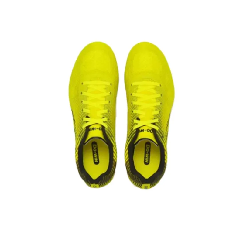 DO WIN Cushioning Abrasion Resistant Breathable Low Top Running Shoes Unisex Yellow Black-2