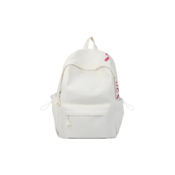 WICKBUEN Nylon Backpack Unisex White/Black/Pink