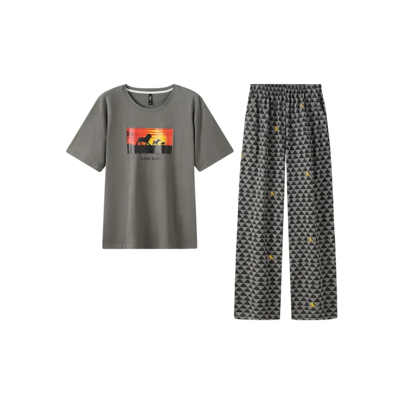 Gongdie x Disney Pajama Set Men's Gray-0