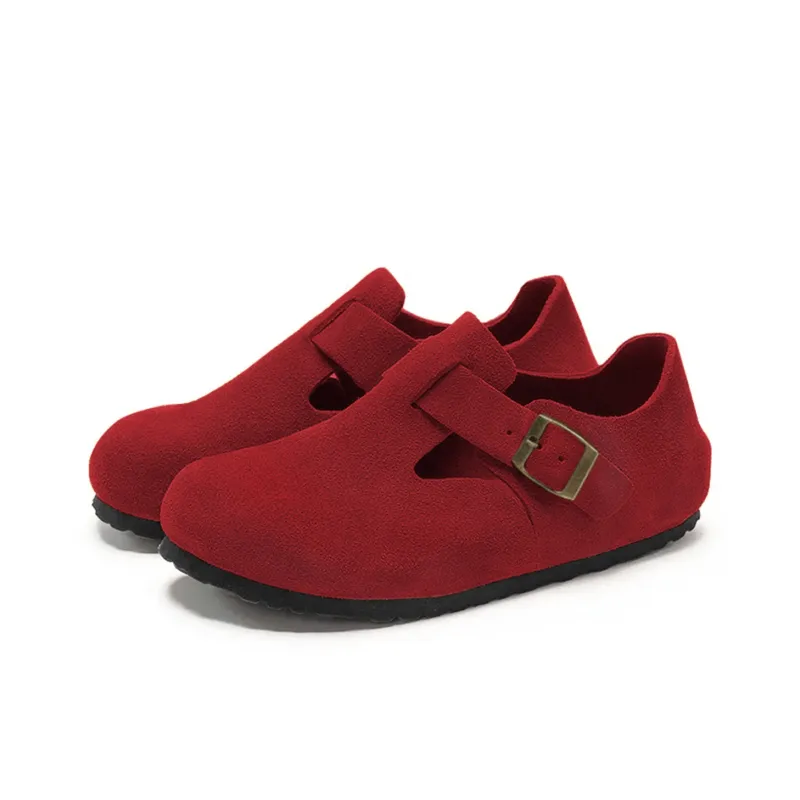 CHAOPAISHA Anti Slip Wear Resistant Low Top Casual Shoes Unisex Red-4