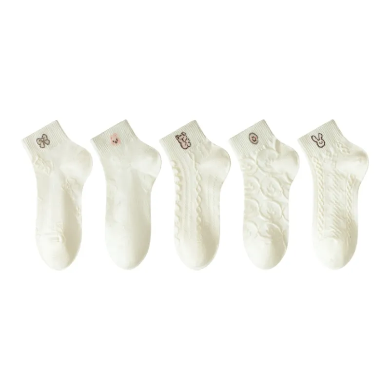 PLANDOO Mid Calf Socks Women's 5 Pack-4