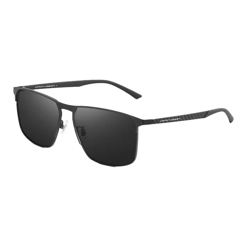 CAPONI Metal Carbon Fiber Square Sunglasses Unisex-0