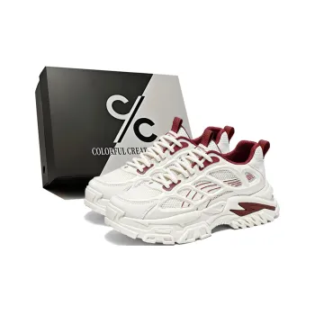 Colorful Creations Slip Resistant, Breathable, Lightweight, Height Increasing Low Top Chunky Sneakers Men's Box