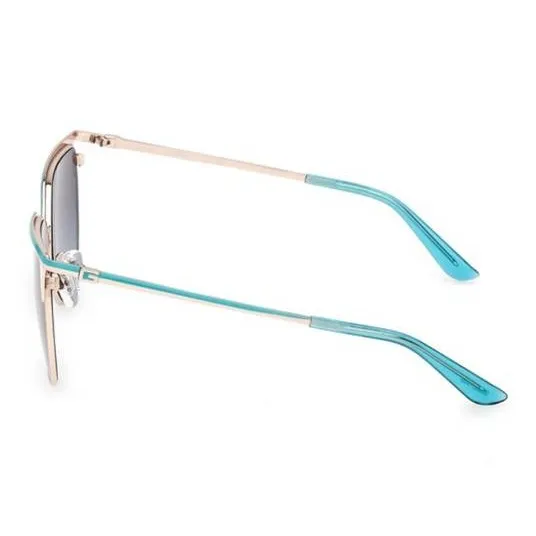 GUESS Metal Cat Eye Sunglasses Unisex Gold-2