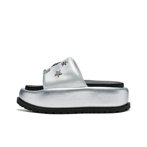 HR Slide Slippers Women's Silver