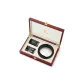 Black Double Buckle Wooden Box