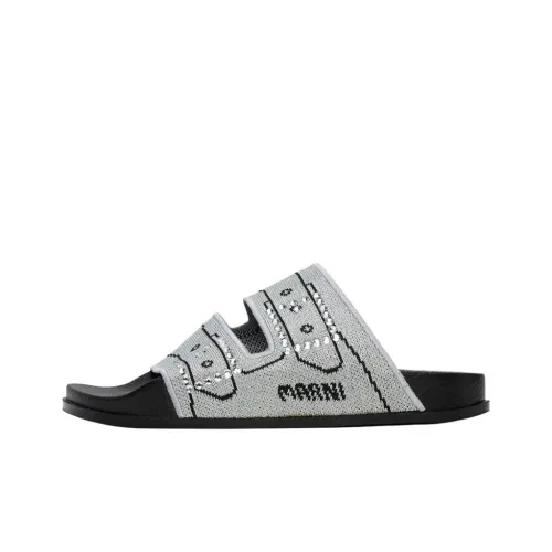 MARNI Slide Slippers Women's Glacier Blue