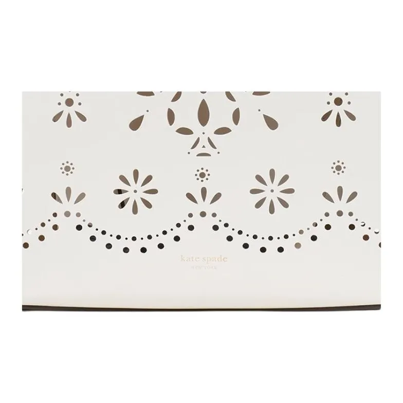 Kate Spade Cow Leather Tote Bag, Shopping Bag, Handbag, Shoulder Bag Tubas Women's White-5