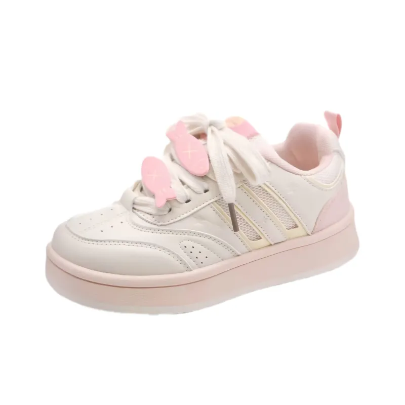 BINGO DUCK Slip Resistant Low Top Skateboard Shoes Women's-8