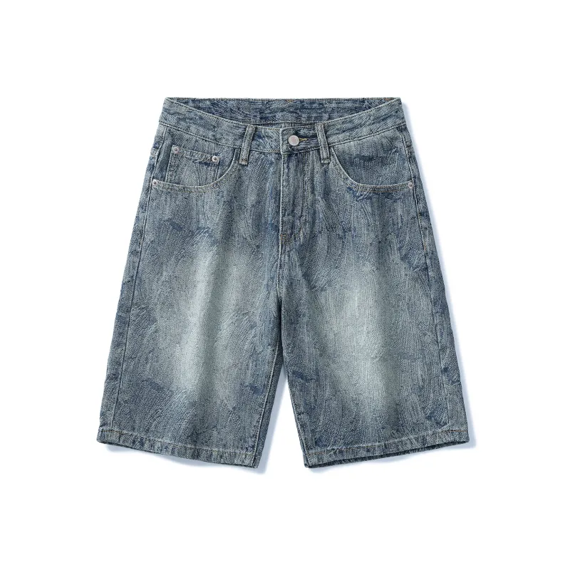 SANTASTIC Denim Shorts Men Blue-0