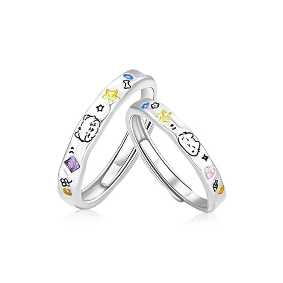 Kim Ka Fook S25 Silver Rings Unisex-0