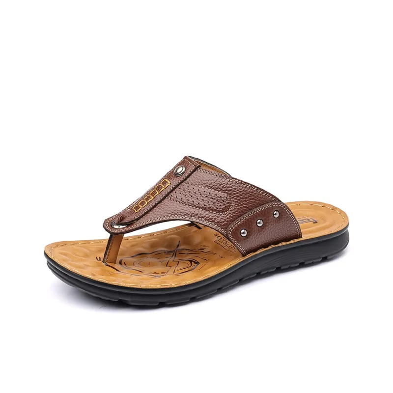 Bindu Slip Resistant Abrasion Resistant Flip Flops Men's-5