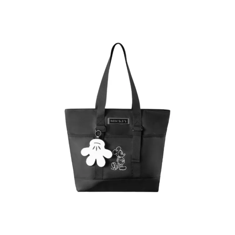 MINISO Fabric Tote Bag, Shopping Bag, Handbag, Shoulder Bag Unisex Black-0