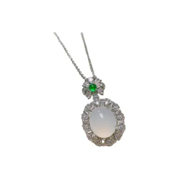 JUNWEN Chalcedony Necklaces Women's