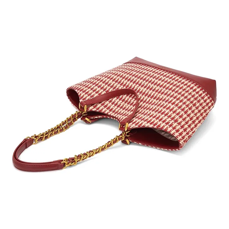 CLEVER& KETCH PU Tote Bag, Shoulder Bag Regular Women's Red-6